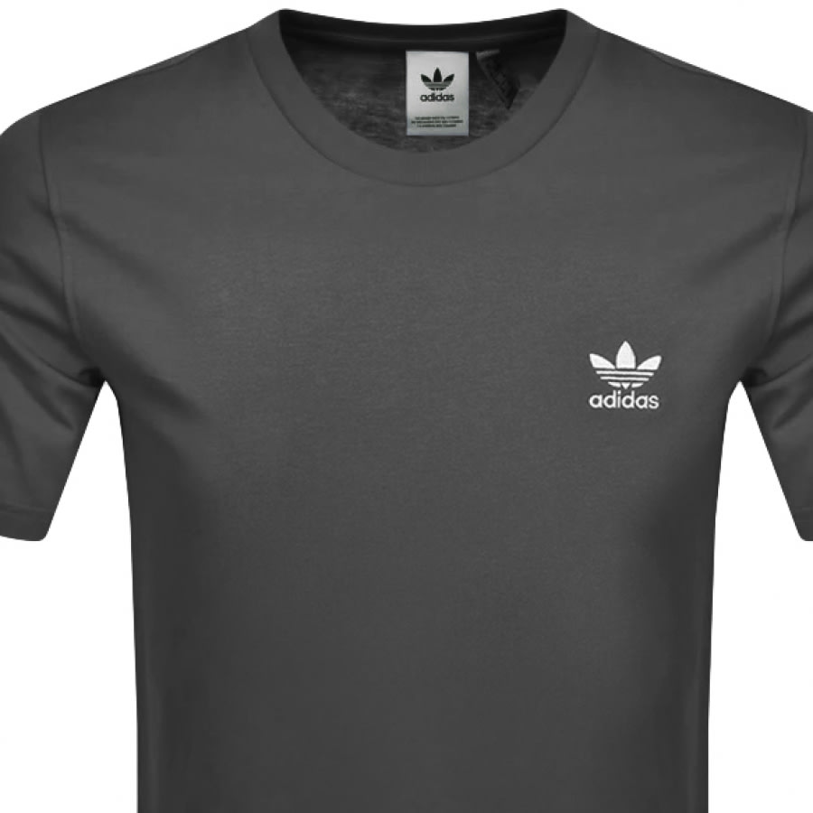 Alternative Image for Productadidas Originals Essential T Shirt Grey2